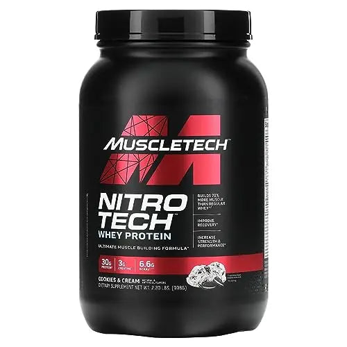 Whey Protein Powder MuscleTech Nitro-Tech Whey Protein Isolate & Peptides Protein MuscleTech Au supplements