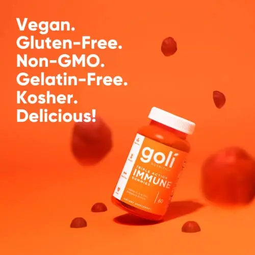 Goli Immune Vitamin Gummy - 60 Count - Elderberry, Vitamin C, D & Zinc, Vegan, Non-GMO Goli Au supplements