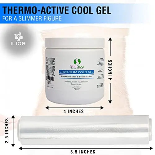 SlimSpa Cyro-Slim Cold Gel With Ilios Wrap - Skin Firming & Tightening Cryo Gel Solution ILIOS Au supplements