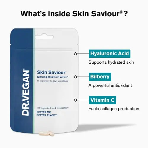 DR.VEGAN Skin Saviour | Fuel Collagen Naturally | Collagen Alternative | 60 Capsules dr vegan Au supplements