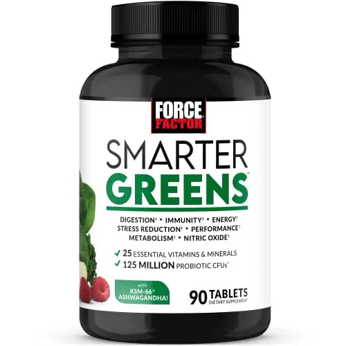 FORCE FACTOR Smarter Greens Tablets, Greens Supplement with 25+ Superfoods and Antioxidants Force Factor Au supplements