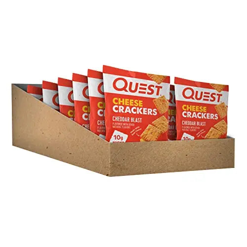 Quest Nutrition Cheese Crackers, Cheddar Blast, High Protein, Low Carb, Made with Real Cheese Quest Nutrition Au supplements