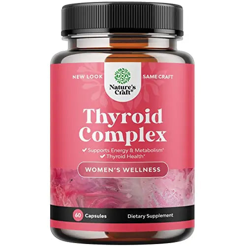 Advanced Thyroid Support for Women with Ashwagandha - Adaptogenic Thyroid Supplement Natures Craft Au supplements