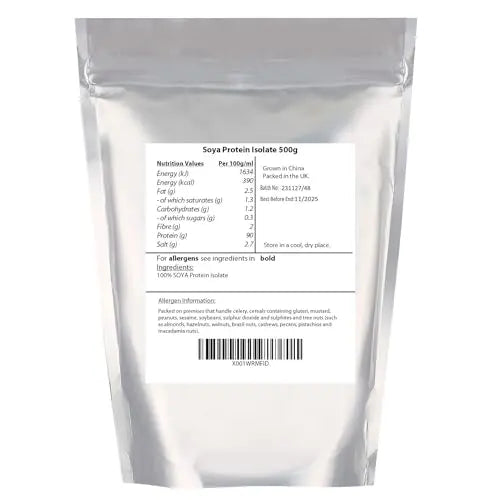 SOYA Protein Isolate (90% Protein) 500g by Manor Springs, Unflavoured, Vegan Protein Shake MANOR SPRINGS Au supplements