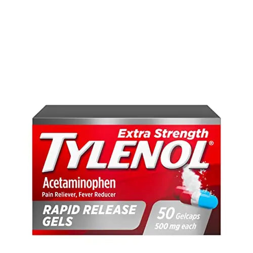 Tylenol Extra Strength Acetaminophen Rapid Release Gels for Pain & Fever, 50 Count Tylenol Au supplements