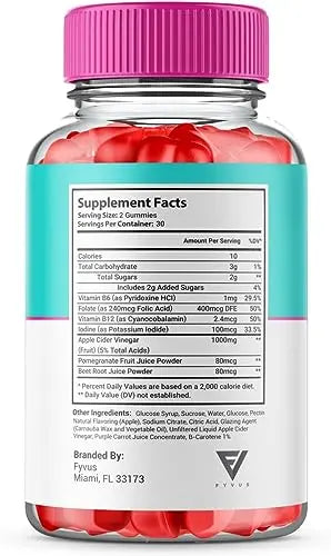 (3 Pack) Slimming Gummies It Works Slimming Gummies for Weight Loss with Apple Cider Fyvus Au supplements