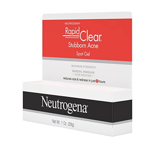 Neutrogena Rapid Clear Stubborn Acne Spot Treatment Gel, Maximum Strength 10% Benzoyl Per-oxide