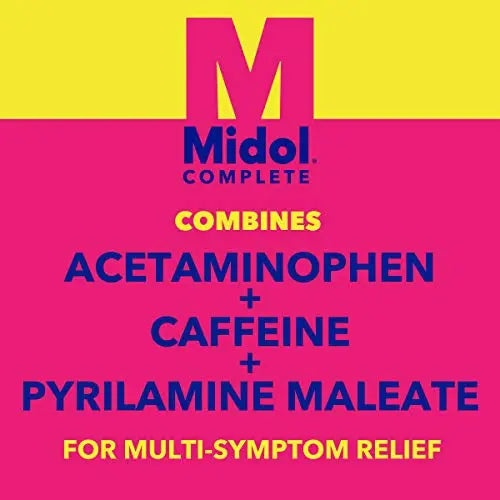 Midol Complete, Menstrual Period Symptoms Relief Including Premenstrual Cramps Midol Au supplements