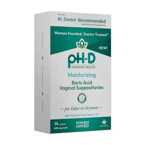 pH-D Feminine Health - Boric Acid Moisturizing Suppository - Woman Owned - for Vaginal Odor pH-D Feminine Health Support Au supplements