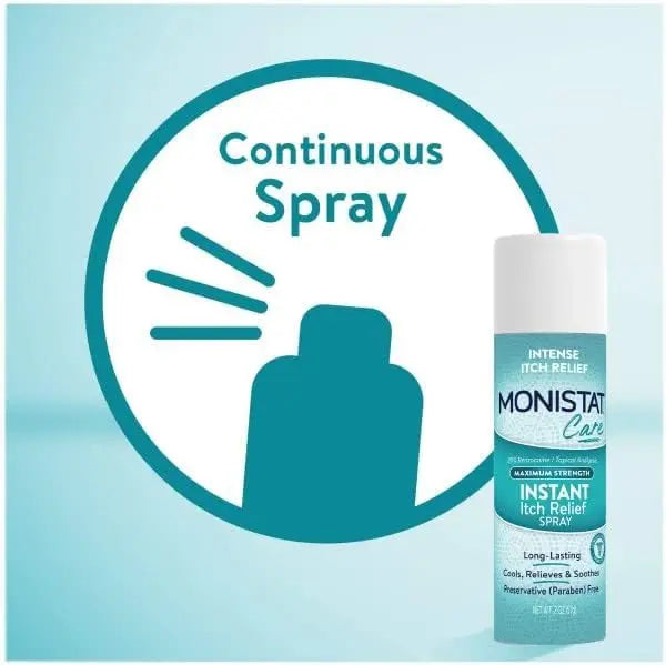 Monistat Instant Itch Relief Spray for Women, Maximum Strength Feminine Itch Care, 2 oz (Pack of 2) Monistat Au supplements