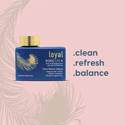 Loyal Boric Life Plus - Boric Acid Vaginal Suppositories with Aloe & FOS - Supports Odor Loyal Au supplements