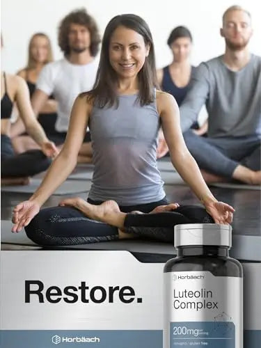 Luteolin Complex with Rutin | 50 Capsules | Vegetarian, Non-GMO & Gluten Free Flavonoid Horbäach Au supplements