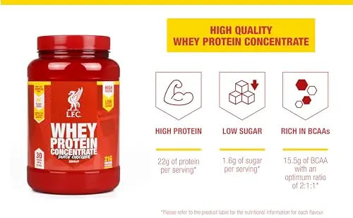 LFC Whey Protein Powder Dutch Chocolate Flavour 908g 15.5g Naturally-Occurring BCAAs Vector Consumer Au supplements