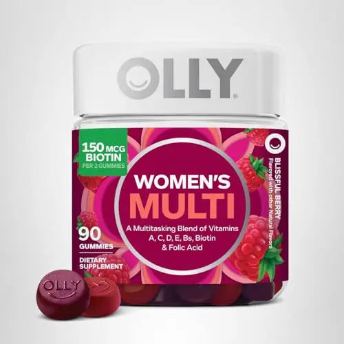 OLLY Women's Daily Multivitamin Gummy, Vitamins A, D, C, E, Biotin, Folic Acid, Adult Chewable Vitamin OLLY Au supplements