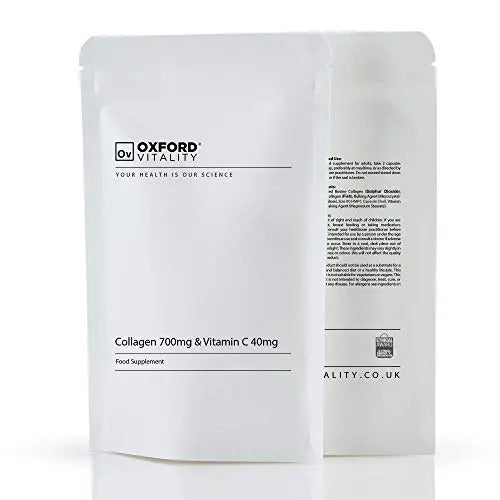 Collagen and Vitamin C Capsules | High Strength and Quality | Oxford Vitality (365) Ov OXFORD VITALITY Au supplements