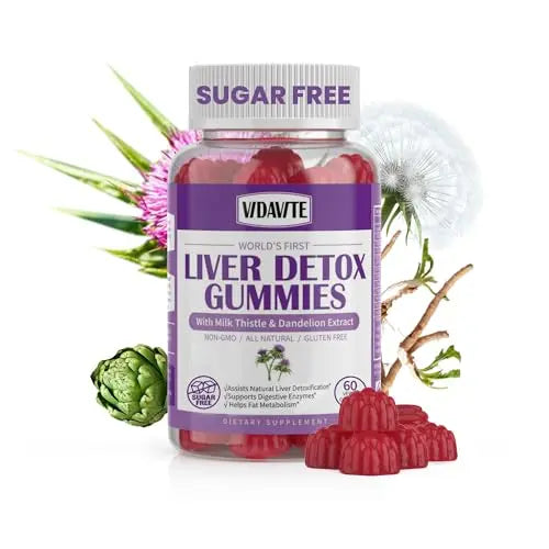 VIDAVITE Sugar-Free Liver Cleanse Detox & Repair Gummies — 1500mg Silymarin Milk VIDAVITE Au supplements