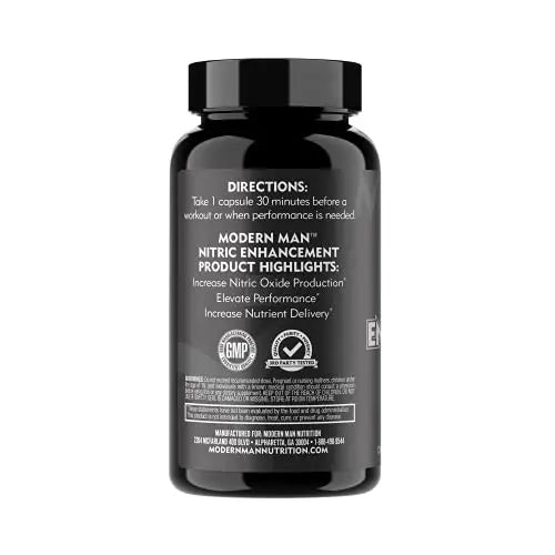 Nitric Oxide Enhancement by Modern Man – Pump Enhancing Alpha Male Booster for Men Modern Man Products Au supplements