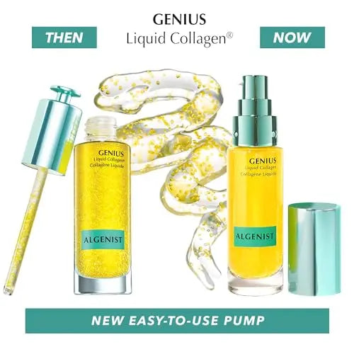 Algenist GENIUS Liquid Collagen - Vegan, Plant-Based Collagen Dropper with Vitamin E & Omega 3 ALGENIST Au supplements