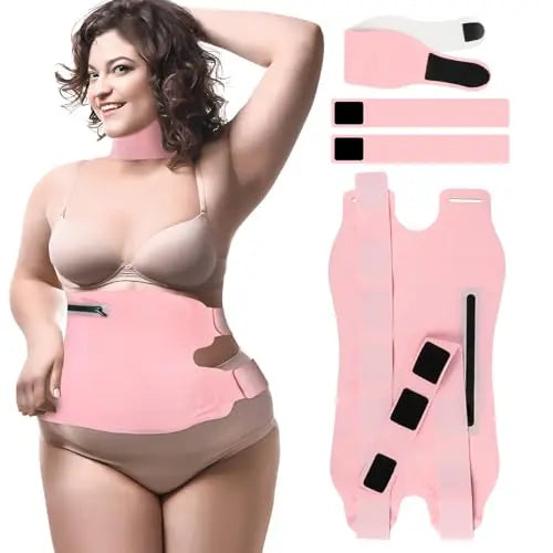 Fshyos Upgrade Castor Oil Wrap Plus Size Kit with Unrefined Castor Oil for Liver Detox Fshyos Au supplements