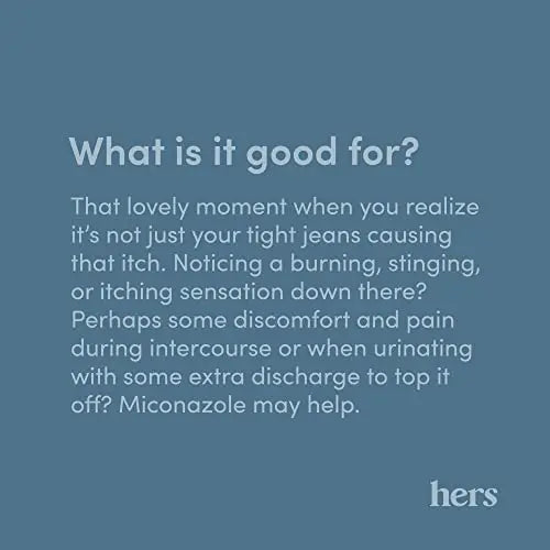 Hers Miconazole 3 Day Yeast Infection Treatment - Treats Vaginal Itching, Burning, Discharge HIMS & HERS Au supplements