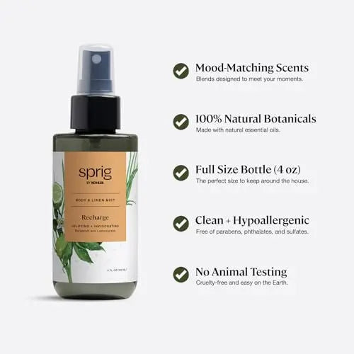 Sprig by Kohler Recharge Body & Linen Mist SPRIG BY KOHLER Au supplements