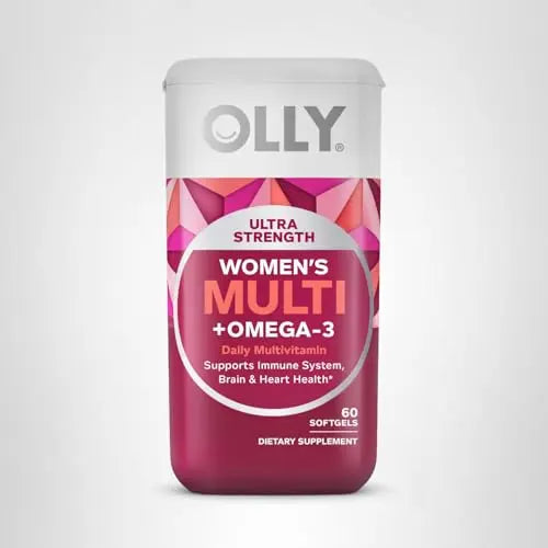 OLLY Ultra Women's Multi Softgels, Overall Health and Immune Support, Omega-3s, Iron, Vitamins A, D, C, E, B12, Daily Multivitamin, 30 Day Supply - 60 Count OLLY Au supplements
