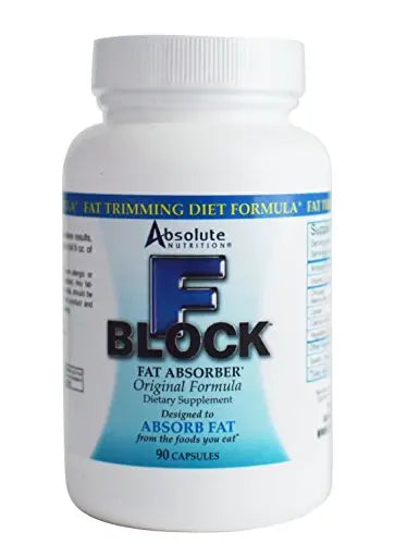 Absolute Nutrition FBlock Xtra Fat Absorber, Diet Formula, 90 Capsules Absolute Nutrition Au supplements