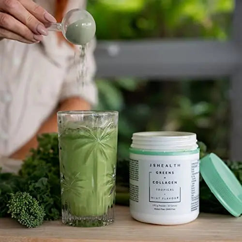 JSHealth Super Greens Powder - Greens & Collagen Powder - Superfood Powder with Marine Collagen Peptides JSHealth Au supplements