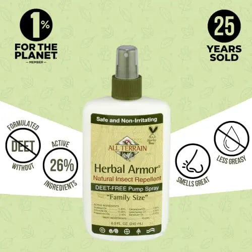 All Terrain Herbal Armor Natural Insect Repellent, DEET-FREE Pump Spray All Terrain Au supplements