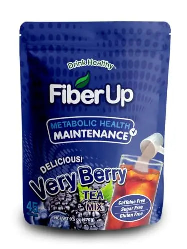 FIBER UP, Delicious Prebiotic Soluble Fiber Supplement, Very Berry Tea, 45 Servings. FIBER UP Au supplements