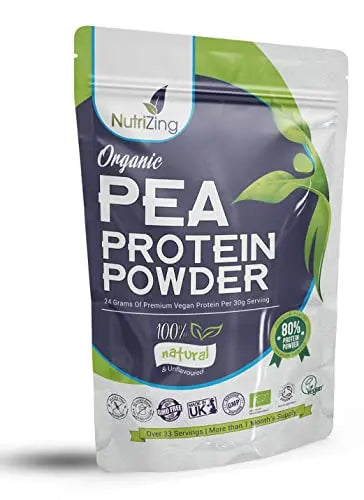 Award Winning Vegan Pea Protein Powder - Organic & Pure - Canadian Peas - No Soy, No Gluten NutriZing Au supplements