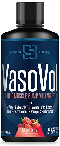 Siren Labs Vaso-VOL Liquid Muscle Pump Volumizer with Agmatine Sulfate - Pre Workout SIRENLABS Au supplements