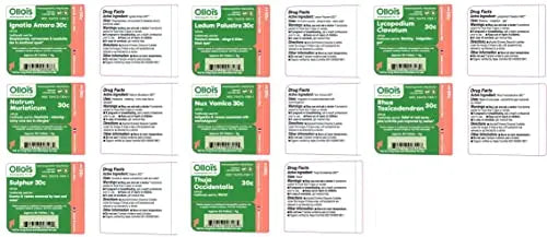 OLLOIS Homeopathy 20-Remedy Starter Kit (Organic & Lactose-Free OLLOÏS Au supplements