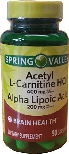 Spring Valley - Acetyl L-Carnitine 800mg Plus Alpha Lipoic Acid 400mg, 50 Capsules Heath Secret Au supplements