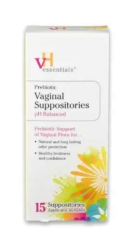VH Essentials Prebiotic Vaginal Suppositories, 15 Count (Pack of 3) vH essentials Au supplements