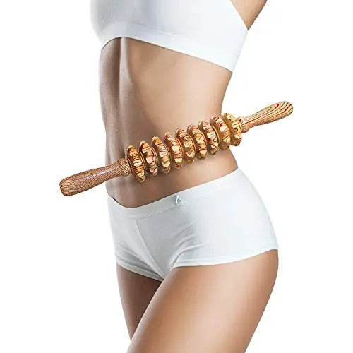 Deston Wooden Massager Handheld Roller Trigger Point Massager Stick for Fascia, Cellulite Deston Au supplements