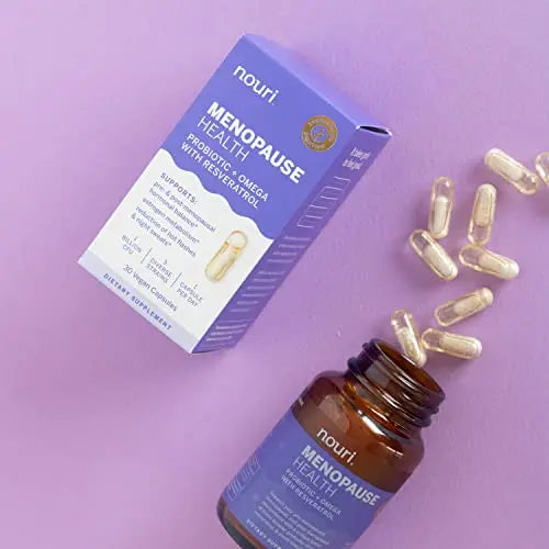 Nouri Menopause Health Probiotic, Menopause Relief for Women - Resveratrol Capsules Nouri Au supplements