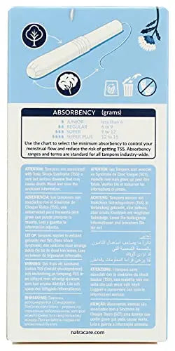 Natracare Organic Cotton Super Tampons with Cardboard Applicator, Plastic Free, Chlorine Free NATRACARE Au supplements