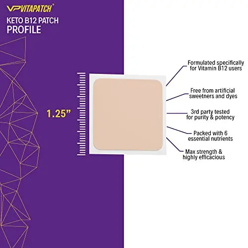 VitaPatch Keto Patch with B12 Methylcobalamin and Vitamin Guarana B12 Patch for Energy VitaPatch Au supplements