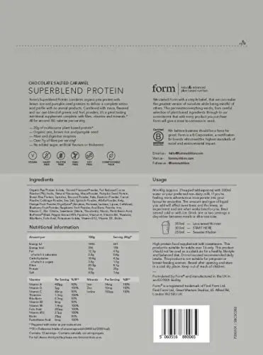 Form Superblend Protein - Vegan Protein Powder with Superfoods, Vitamins and Minerals Form Au supplements