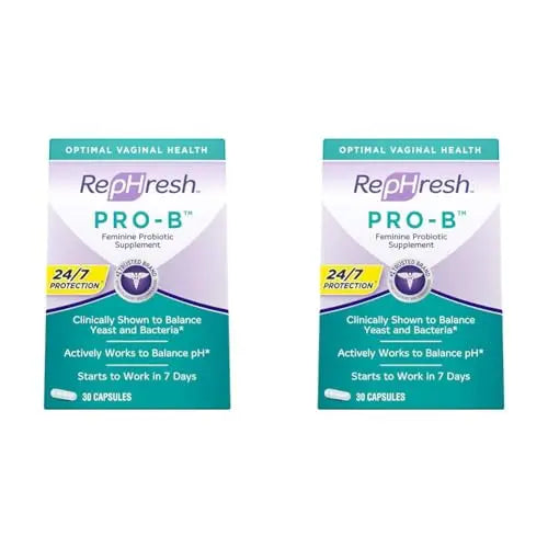 Rephresh Pro-B Probiotic Supplement for Women, 30 Oral Capsules (Pack of 2) Rephresh Au supplements