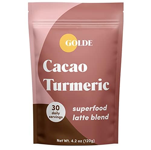 GOLDE - Superfood Latte Blend - Cacao Turmeric - Plant Based w/Turmeric, Cacao, & Coconut Milk Powder - Healthy Hot Cocoa - Coffee Replacement - Vegan, Keto, & Sugar-Free - 30 Servings GOLDE Au supplements