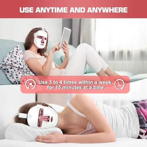 Red Light Therapy M-Ask Red Light Facial M-Ask Red Light Therapy for Face 7-1 Colors Light for Face Home Use LORICK Au supplements