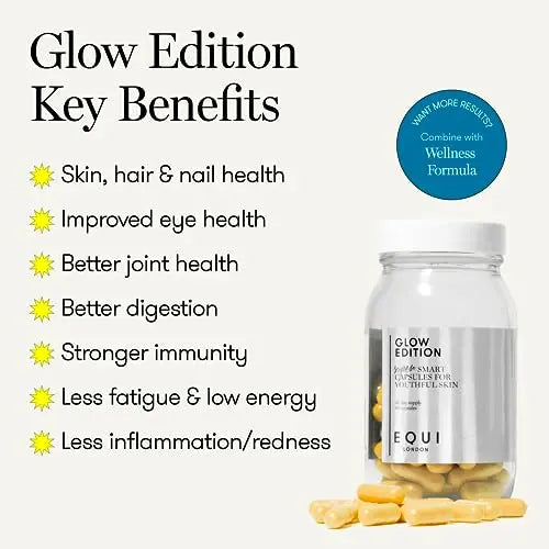 Equi - Glow Edition - 30 Day Multivitamin Capsules - Anti-Aging, Brightening Skin Supplement EQUI LONDON Au supplements