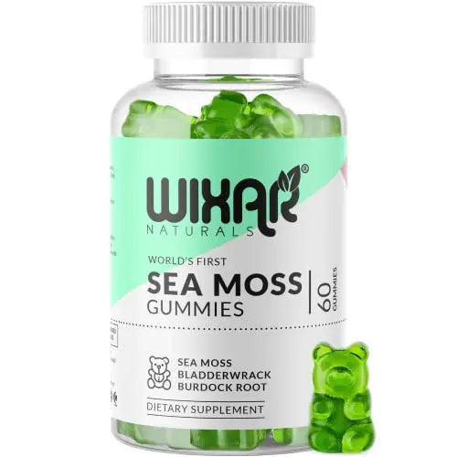 WIXAR NATURALS Sea Moss Gummies - Natural Irish Sea Moss and Bladderwrack WIXAR NATURALS Au supplements