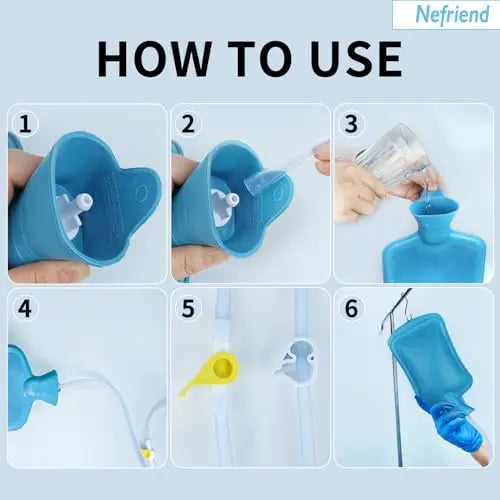 Nefriend-2L Enema Bag - Colon Cleanse - Constipation Relief - Vaginal Cleanse - Men's Health Msupps.com Au supplements