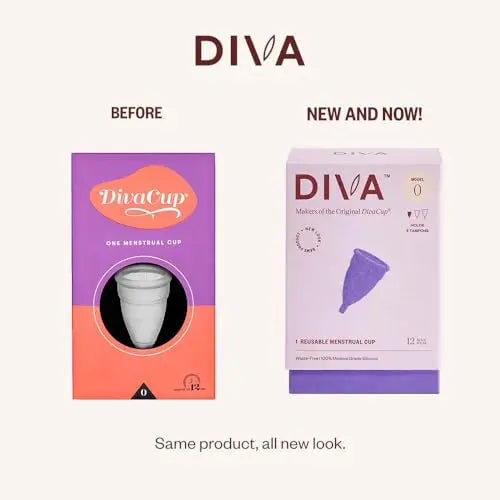 DivaCup - BPA-Free Reusable Menstrual Cup - Leak-Free Feminine Hygiene - Tampon and Pad DivaCup Au supplements