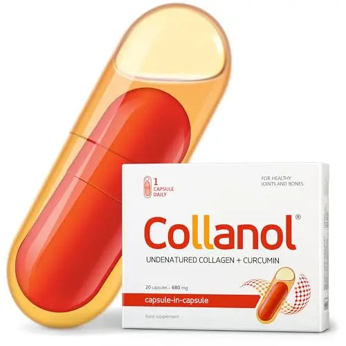 Collanol - Innovation in The Care of Healthy Joints - Liquid Formula in a Double Capsule 3D Collagen Collanol Au supplements