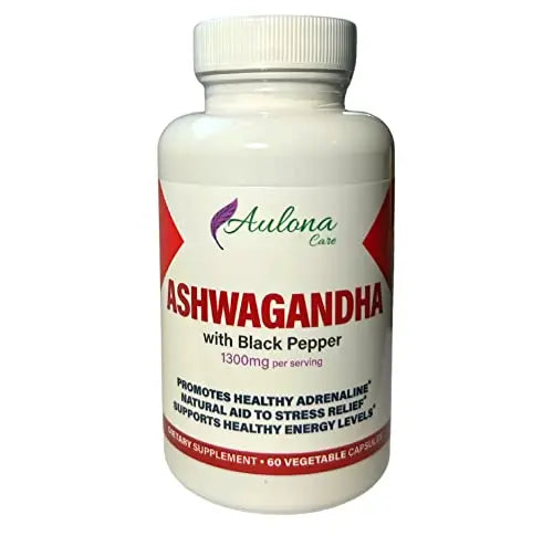 Aulona Care Ashwagandha with Black Pepper 1300mg for Healthy Adrenaline, Stress Relief Aulona Care Au supplements