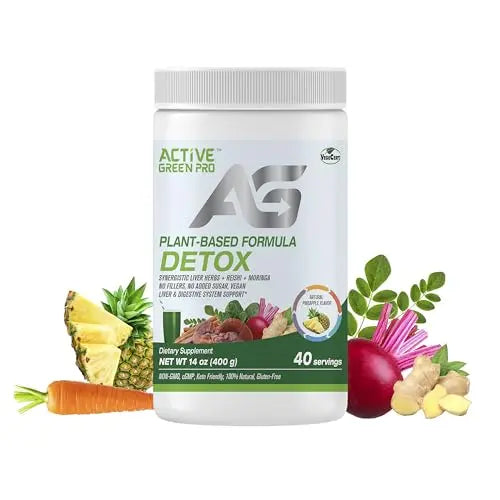 Active Green Pro - Detox Powder, Blend of Synergistic Liver Herbs, Reishi, Moringa Active Green Pro Au supplements